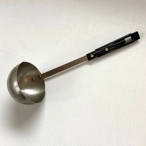 Vintage‎ Royal Brand Sharpcutter Stainless Steel Ladle Black Handle